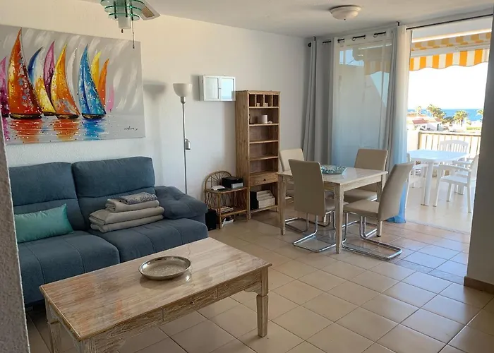 Ocean View, Grosse Sonnenterrasse, Meerblick, Tamara Komplex, Teneriffa Sued, Gigantes, 500m Strand, Pool, 300m Zum Ort, Ruhig