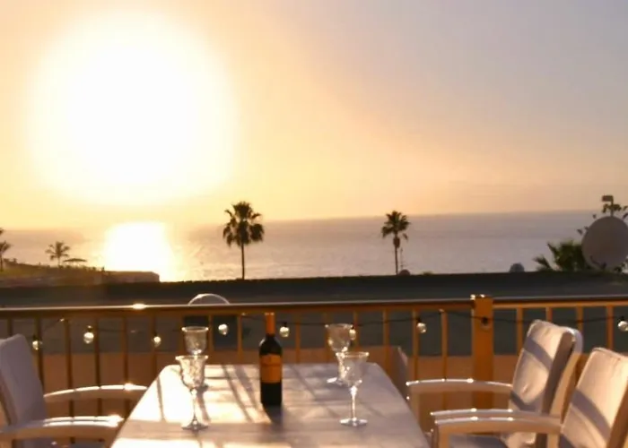 Ocean View, Grosse Sonnenterrasse, Meerblick, Tamara Komplex, Teneriffa Sued, Gigantes, 500m Strand, Pool, 300m Zum Ort, Ruhig *