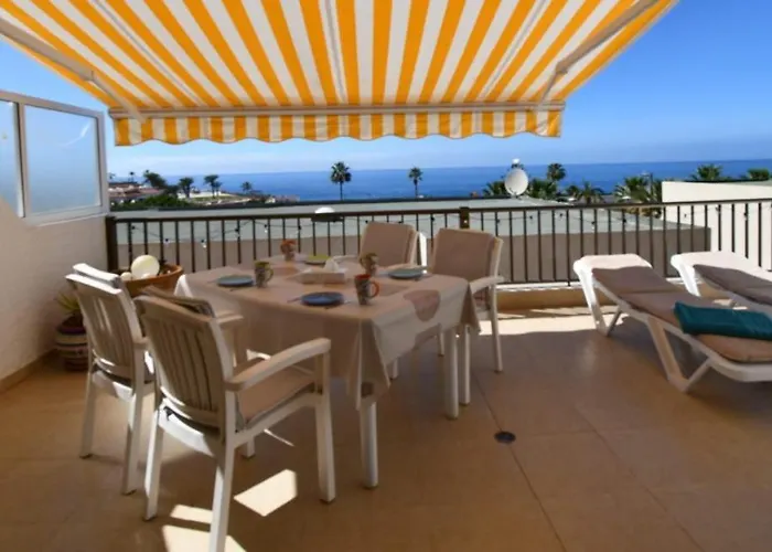 Ocean View, Grosse Sonnenterrasse, Meerblick, Tamara Komplex, Teneriffa Sued, Gigantes, 500m Strand, Pool, 300m Zum Ort, Ruhig Appartement