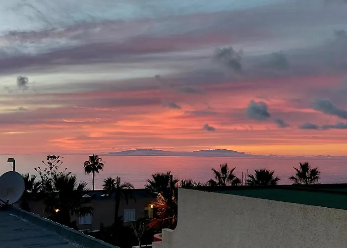 Ocean View, Grosse Sonnenterrasse, Meerblick, Tamara Komplex, Teneriffa Sued, Gigantes, 500m Strand, Pool, 300m Zum Ort, Ruhig Acantilado de los Gigantes