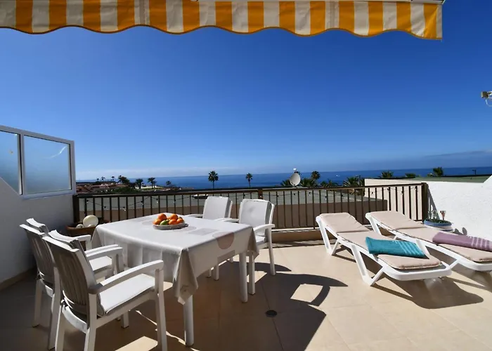 Appartement Ocean View, Grosse Sonnenterrasse, Meerblick, Tamara Komplex, Teneriffa Sued, Gigantes, 500m Strand, Pool, 300m Zum Ort, Ruhig *