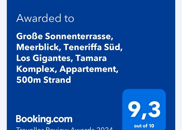Ocean View, Grosse Sonnenterrasse, Meerblick, Tamara Komplex, Teneriffa Sued, Gigantes, 500m Strand, Pool, 300m Zum Ort, Ruhig * Acantilado de los Gigantes